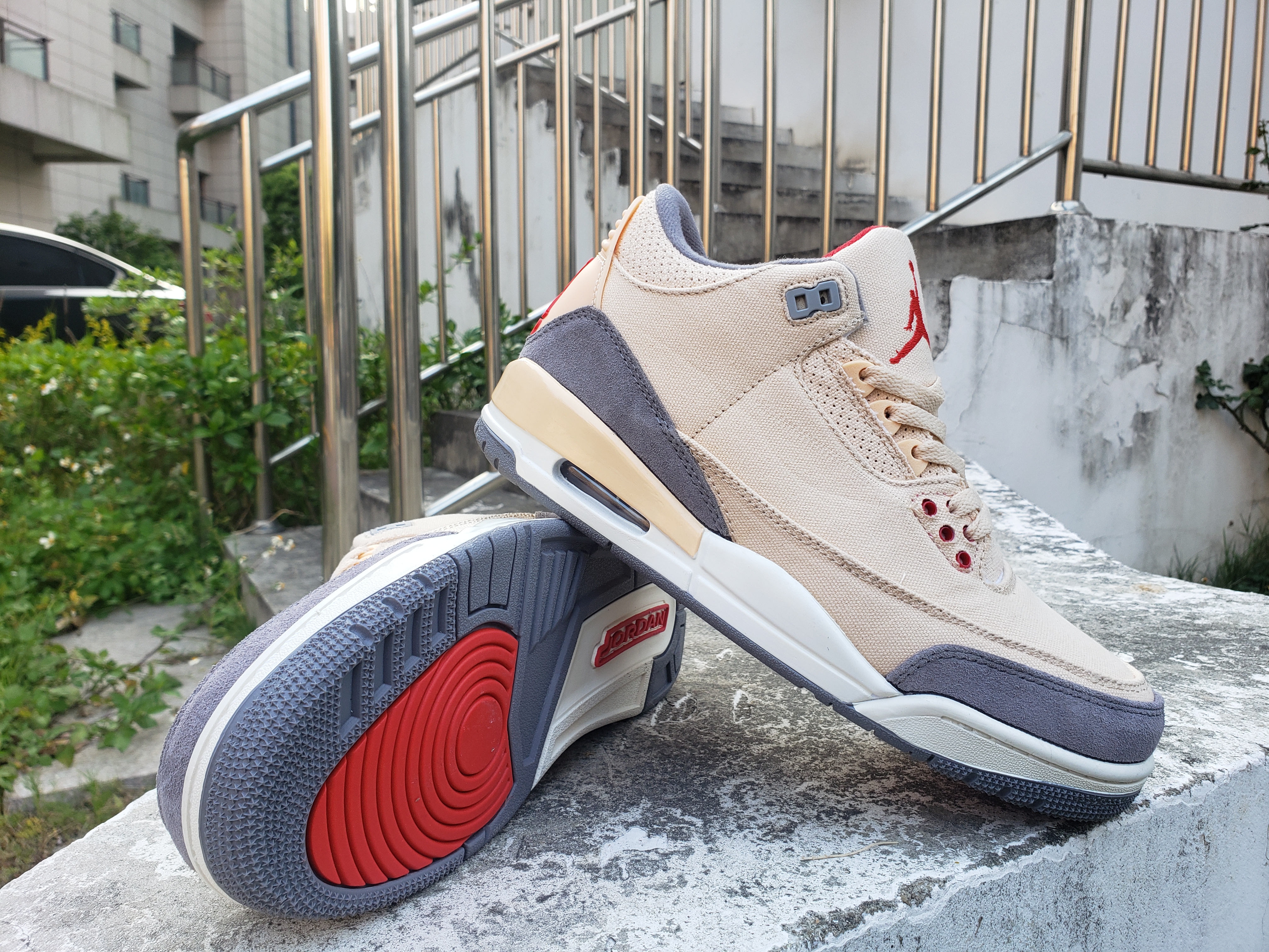 New 2022 Air Jordan 3 Retro Yellow Grey Red Shoes - Click Image to Close